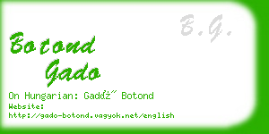 botond gado business card